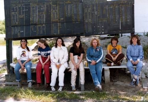 Mt. Clemens Race Track - 1980 Powder Puff Drivers From Tom Sprotberry